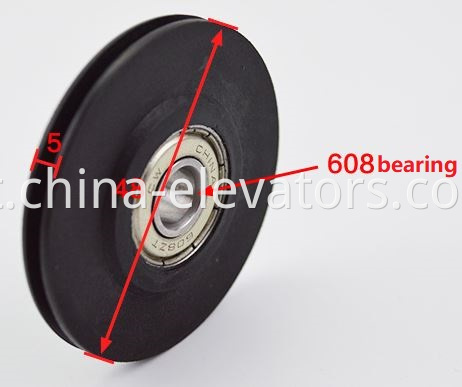 Rolo de corda de porta para contrapeso de porta de elevação KONE 48 * 5 * 608ZT Door Rope Roller for KONE Lift Door Counterweight 48*5*608ZT